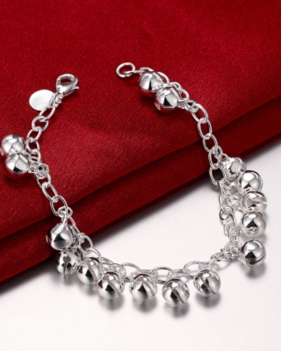 Chain Bracelet with Silver Globe